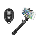 Asmenukių lazda ("Selfie sticks") Bluetooth asmenukių lazda su trikoju ir nuotolinio valdymo pulteliu, selfie stick, juoda