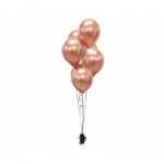 Balionai Beauty & Charm, rausvai aukso spalvos metalo, 30 cm, 50 vnt.