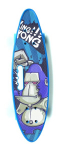 Riedlentė Pennyboard su rankena, 60 cm