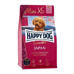 Happy Dog XS Japan mažų veislių suaugusiems &scaron;unims su upėtakiais ir jūrų dumbliais, 1,3 kg