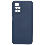 Evelatus Xiaomi Redmi 10 Nano silikoninis dėklas, mink&scaron;tas lietimui TPU, tamsiai mėlynas