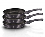 berlinger haus 3 granito keptuvių rinkinys bh-6903 carbon pro