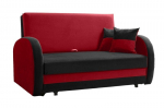 Miegamasis fotelis LOLA II, raudona/juoda