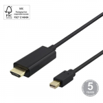 Deltaco, Mini DP/HDMI, 3 m