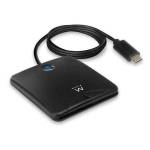 I&scaron;manusis kortelių skaitytuvas Ewent EW1055 USB C 1 m DNIe, juoda