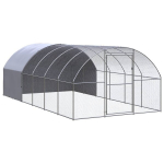 vidaXL lauko narvas vi&scaron;čiukams, 3x6x2 m, Sidabro