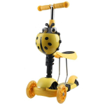 Balansinis paspirtukas 3in1 Enero Ladybug (1017686), geltonas