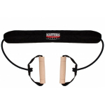 Treniruočių guma su rankenėlėmis Masters G-Mfe-Box, 90-150 cm, Juoda