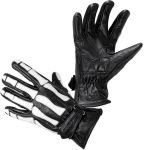 Motociklininko pir&scaron;tinės W-TEC Classic - White Bones Black L