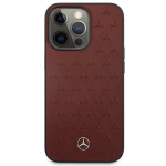 Mercedes MEHCP13LPSQRE iPhone 13 Pro / 13 6.1 "red Leather Stars