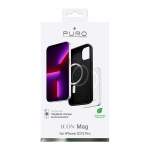 Dėklas Icon Mag Puro skirtas iPhone 12-12 Pro, juoda