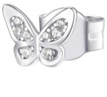 Sidabrinis auskaras su cirkoniais Rosato Butterfly Storie RZO052R
