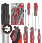 Atsuktuvų rinkinys Torx Deget V86433 5VNT