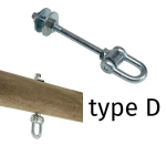 Kabinimo ta&scaron;kas, D tipas, 160 mm