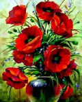 Tapyba pagal skaicius TM Varvikas Aguonų puok&scaron;tė, MG2142e 40x50 cm