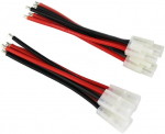 3 poros "Tamiya" ki&scaron;tuko vyri&scaron;kos lyties moterų kabelio adapterio jungtis 14awg 10cm, skirta RC automobilių lipo baterijos įkrovimui