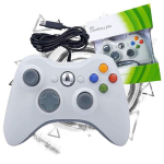 Baltas spalvos laidinis Xbox 360 valdiklis