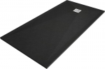Stačiakampis du&scaron;o padėklas Mexen Stone+ su sifonu, Black, 180x70,80,90,100 cm