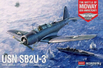 Klijuojamas Modelis Academy Hobby 12350 USN SB2U-3 "Battle of Midway" 80th Anniversary 1/48