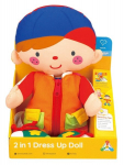 Lėlytė 2in1 K'S KIDS &bdquo;Wayne & Julia&ldquo; skirta mokytis rengtis
