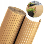Balkono/terasos apsauga nuo saulės - užuovėja Plast PVC 0,9x4 m, ruda