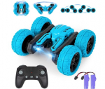 RC automobilis su garso ir &scaron;viesos efektais Tornado Stunt Car, mėlynas