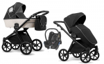 Universalus vežimėlis Lonex Emotion Flower XT01 3in1, Black
