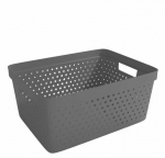 Perforuota dėžutė, 13l, pilka