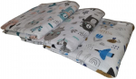 Flanelinis vystyklas MIX 4, 80x120 cm, 3 vnt.