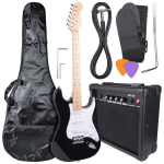 Elektrinės gitaros rinkinys NN EG SET BK