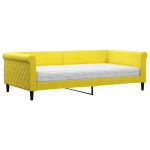Sofa-lova vidaXL, 100x200 cm, geltona