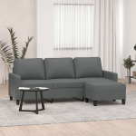 Trivietė sofa vidaXL, pilka