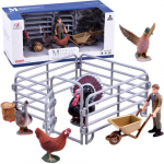 Figūrėlių rinkinys Pauk&scaron;čių ūkis Lean Toys, 6 vnt.