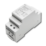 Maitinimo &scaron;altinis skirtas bėgiams din 30w 24v 1.25a pilkas Qoltec