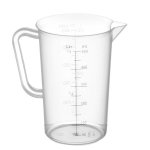 Polipropileninė matavimo indas su padalomis 0,5 l, skaidrus