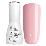 Hibridinis nagų lakas Clavier F3 Pink French UV pagrindas 10 ml