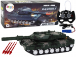 Tankas su nuotolinio valdymo pultu Lean Toys, žalias
