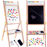 Medinė pie&scaron;imo lenta su priedais 3in1