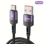 USB į Type C greito įkrovimo laidas,  Violetinė