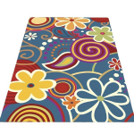Dirbtinis aksominis kilimas su gėlėmis, 31,5 * 47,2 colio / 80 * 120 cm