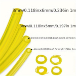 Kuro žarna trimeriams, pjūklams ir pūstuvams be jungties., 3x5 mm geltona 1 metras