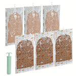 6-Vnt Kabinamų Vakuuminių Saugojimo Mai&scaron;ų Rinkinys su Pompa