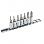 Galvučių ir antgalių rinkinys 8 vnt TORX temperproof Topex