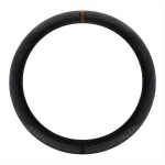 Universalus odinis vairaračio užvalkalas su vidine žiede. , Vitality Orange-Round (A2309 Suede) Golden Art