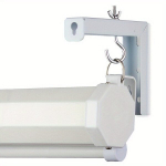 Reguliuojamas L-Formos projektoriaus laikiklis su kabliais