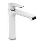 Praustuvo mai&scaron;ytuvas Laveo Largo High su klik-klak, White/Chrome