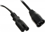Pos maitinimo laidas C7-c8, 2m, juodas
