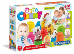 Rinkinys Clementoni Clemmy Soft Block Sweet Animals + knygutė 17174