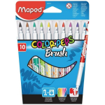 Flomasteriai ColorPeps Brush, 10 spalvų