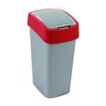&Scaron;iuk&scaron;liadėžė Curver Flip Bin 50 L, pilka/raudona